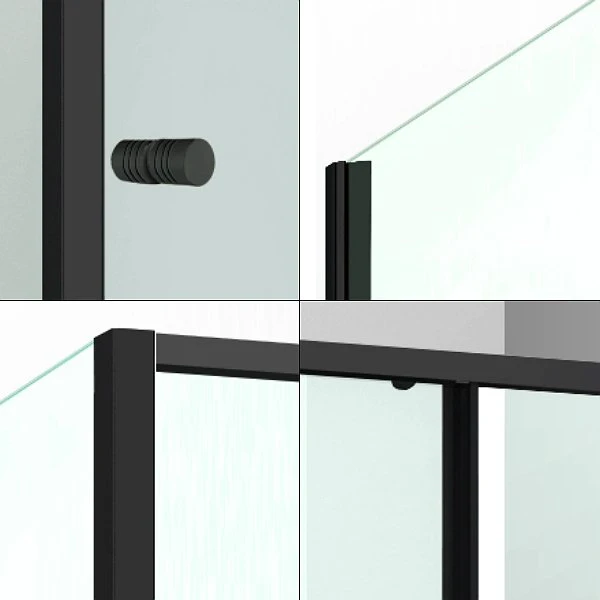 Душевая дверь WasserKRAFT Dill WasserSchutz 61S13 110x200, стекло прозрачное, профиль черный