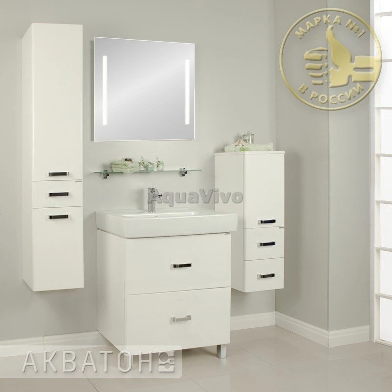 Мебель для ванной Акватон Америна 80 Н цвет белый