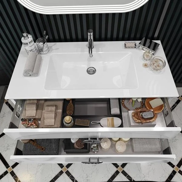Мебель для ванной Опадирис Ибица 120, цвет белый / хром - фото 1