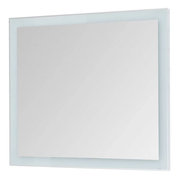 Зеркало Dreja Kvadro 100x85, с подсветкой, цвет белый