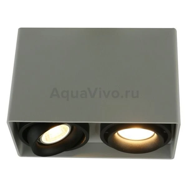 Точечный светильник Arte Lamp Pictor A5655PL-2WH, арматура цвет белый, плафон/абажур металл, цвет черный
