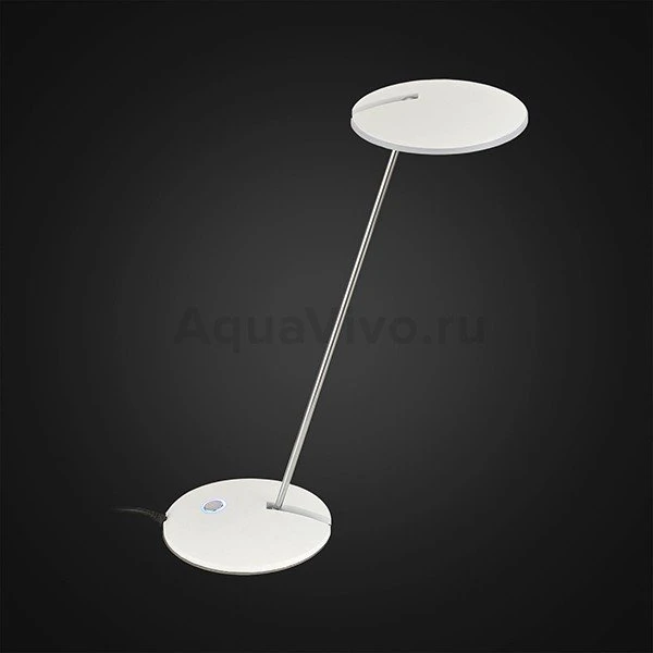 Офисная настольная лампа Citilux Ньютон CL803030, арматура белая / хром, плафон пластик белый, 15х15 см - фото 1