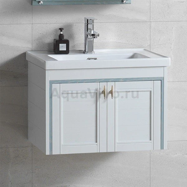 Мебель для ванной River Amalia 70, цвет белый / голубой