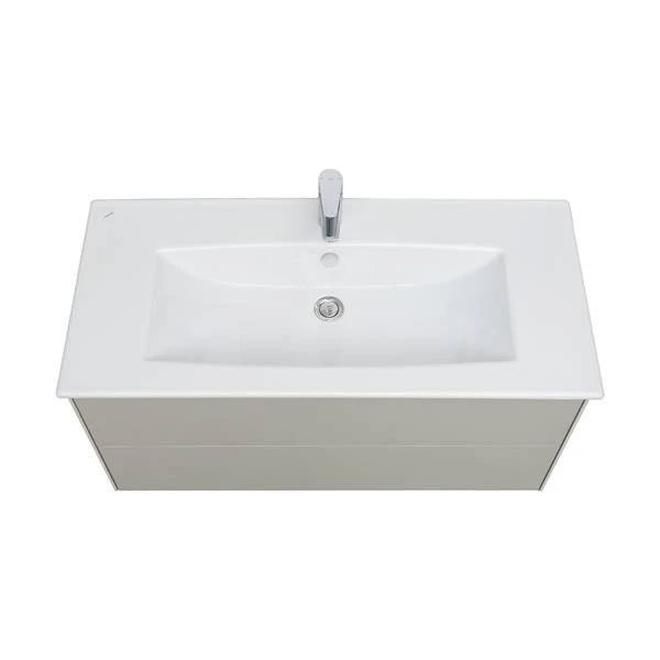 Мебель для ванной Акватон Сохо 100, цвет cлэйт / галька серая - фото 1