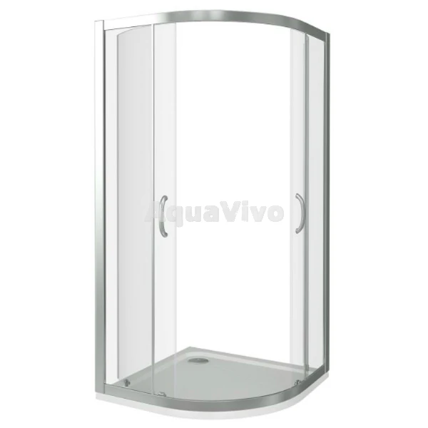 Душевой уголок Good Door Infinity R-100-C-CH 100х100, стекло прозрачное, профиль хром - фото 1