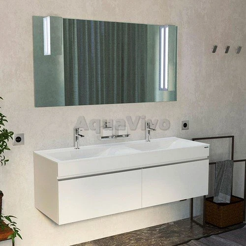 Мебель для ванной Velvex Pulsus 140, цвет белый