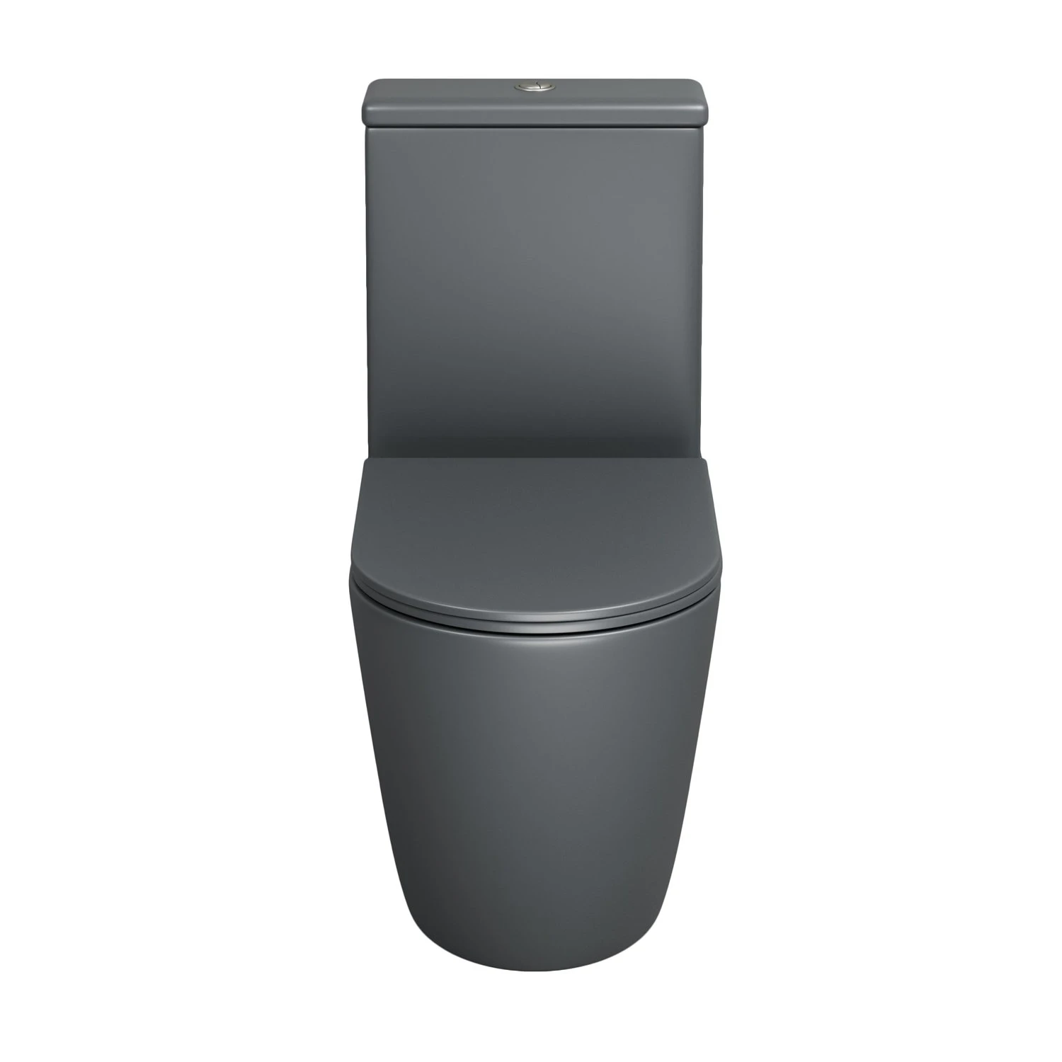 Унитаз Grossman Color GR-4480 GMS напольный, безободковый, с сиденьем микролифт, цвет серый матовый - фото 1
