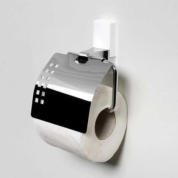 Держатель туалетной бумаги WasserKRAFT Leine K-5025WHITE, цвет белый / хром