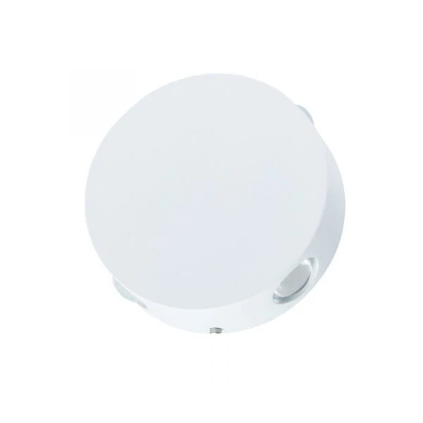 Настенный светильник Arte Lamp Tamburello A1525AP-1WH, арматура цвет белый, плафон/абажур металл, цвет белый