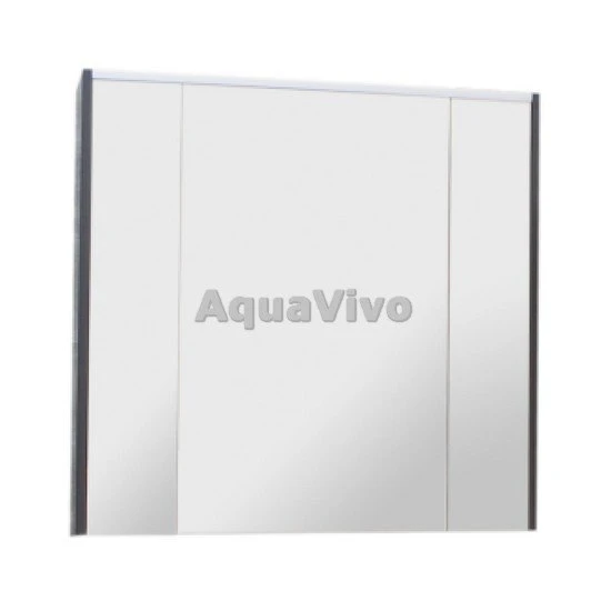 Шкаф-зеркало Roca Ronda 80, цвет бетон / белый матовый