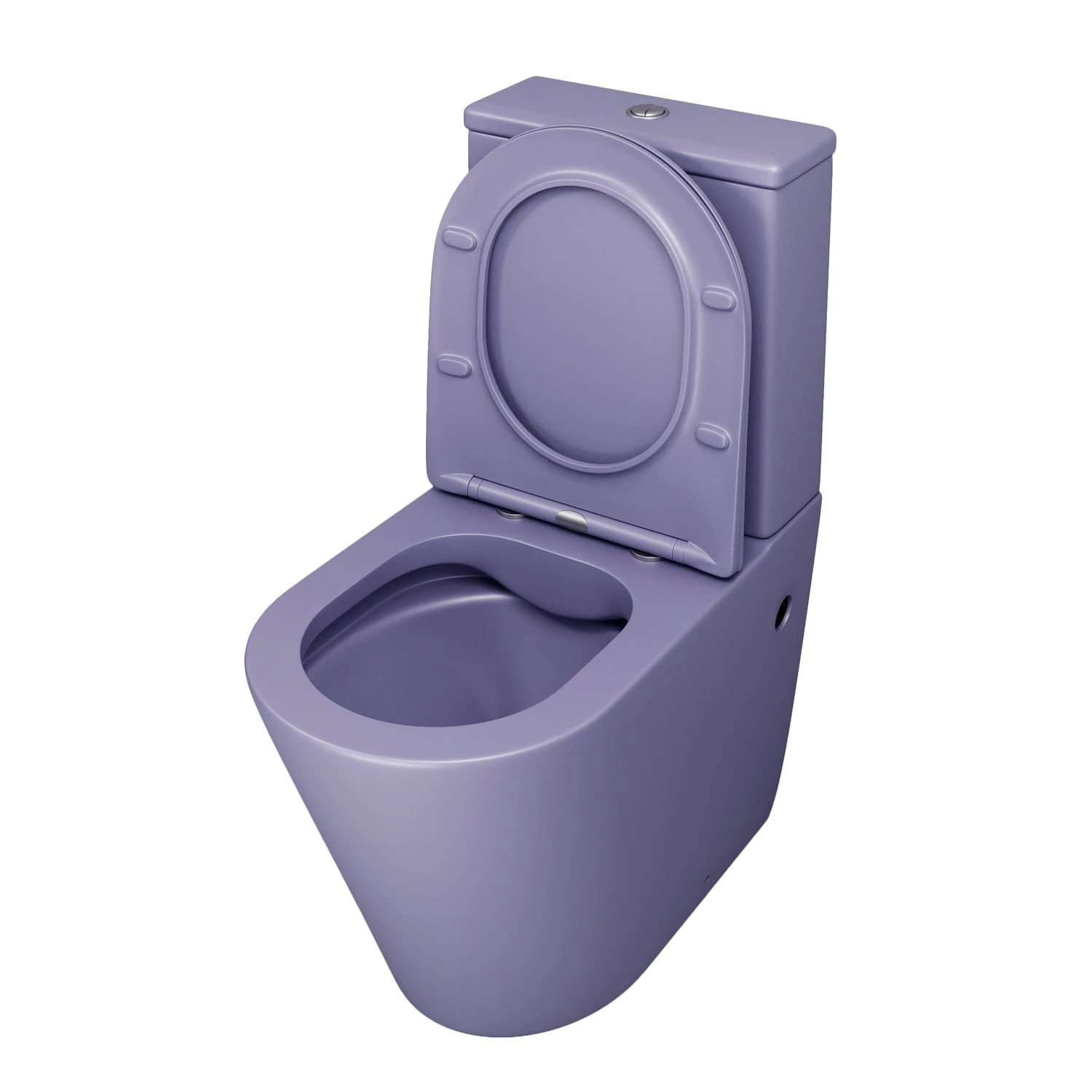 Унитаз Grossman Color GR-4480 LIMS напольный, безободковый, с сиденьем микролифт, цвет фиолетовый матовый - фото 1