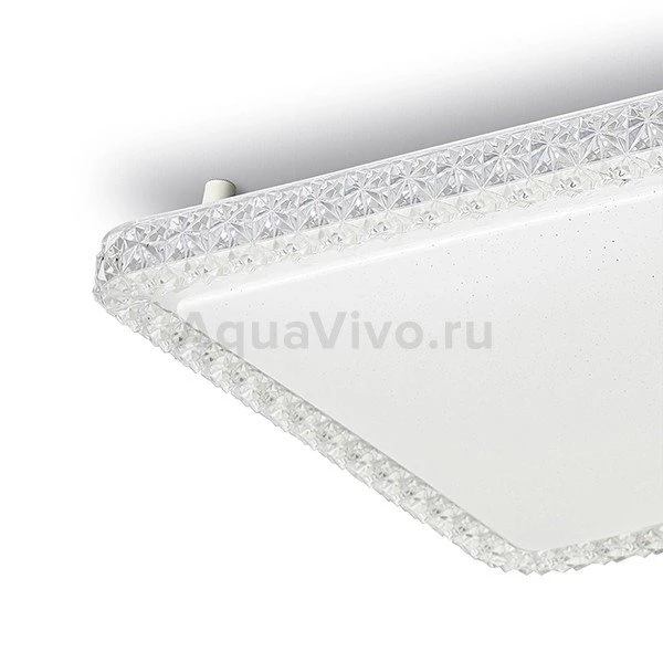 Потолочный светильник Citilux Кристалино Слим CL715K360, арматура белая, плафон полимер прозрачный, 40х40 см - фото 1