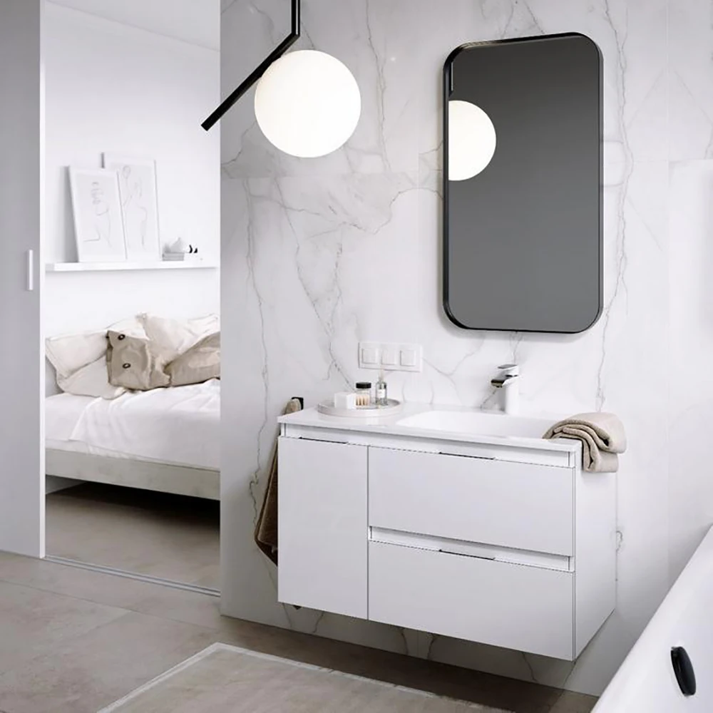 Мебель для ванной Aqwella Accent 90, под правую раковину, цвет белый