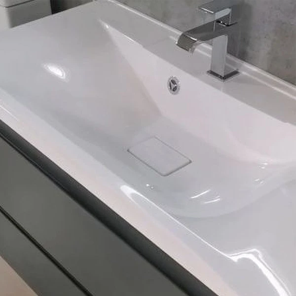 Мебель для ванной Art & Max Bianchi 75 подвесная, цвет серый матовый 