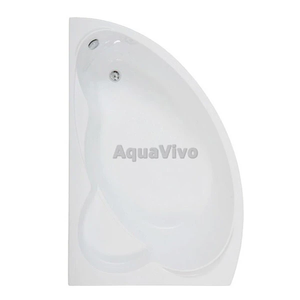 Акриловая ванна Бас Лагуна 170x110, левая, с каркасом, без экранов, цвет белый