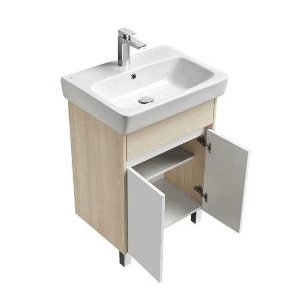 Мебель для ванной Акватон Верди Pro 60 Н, цвет белый / ясень фабрик