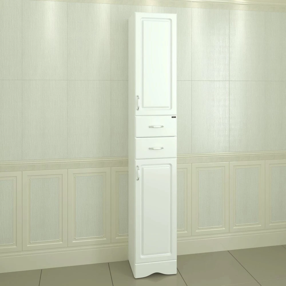 Шкаф-пенал Санта Верона 30 напольный, правый, цвет белый