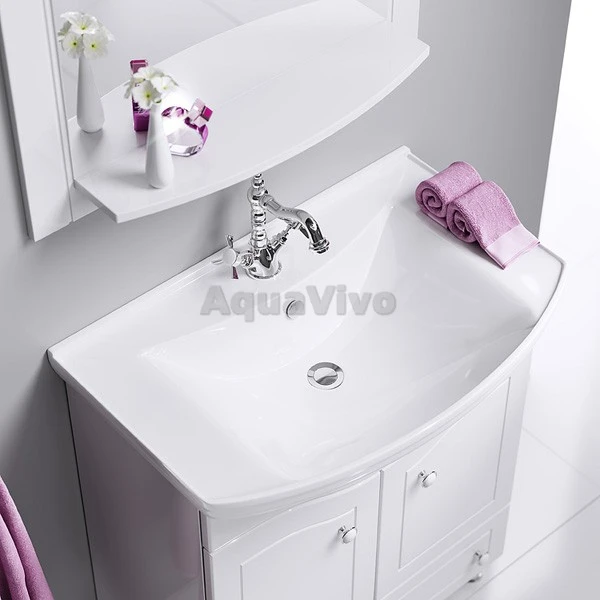 Мебель для ванной Aqwella Франческа 85, цвет белый - фото 1