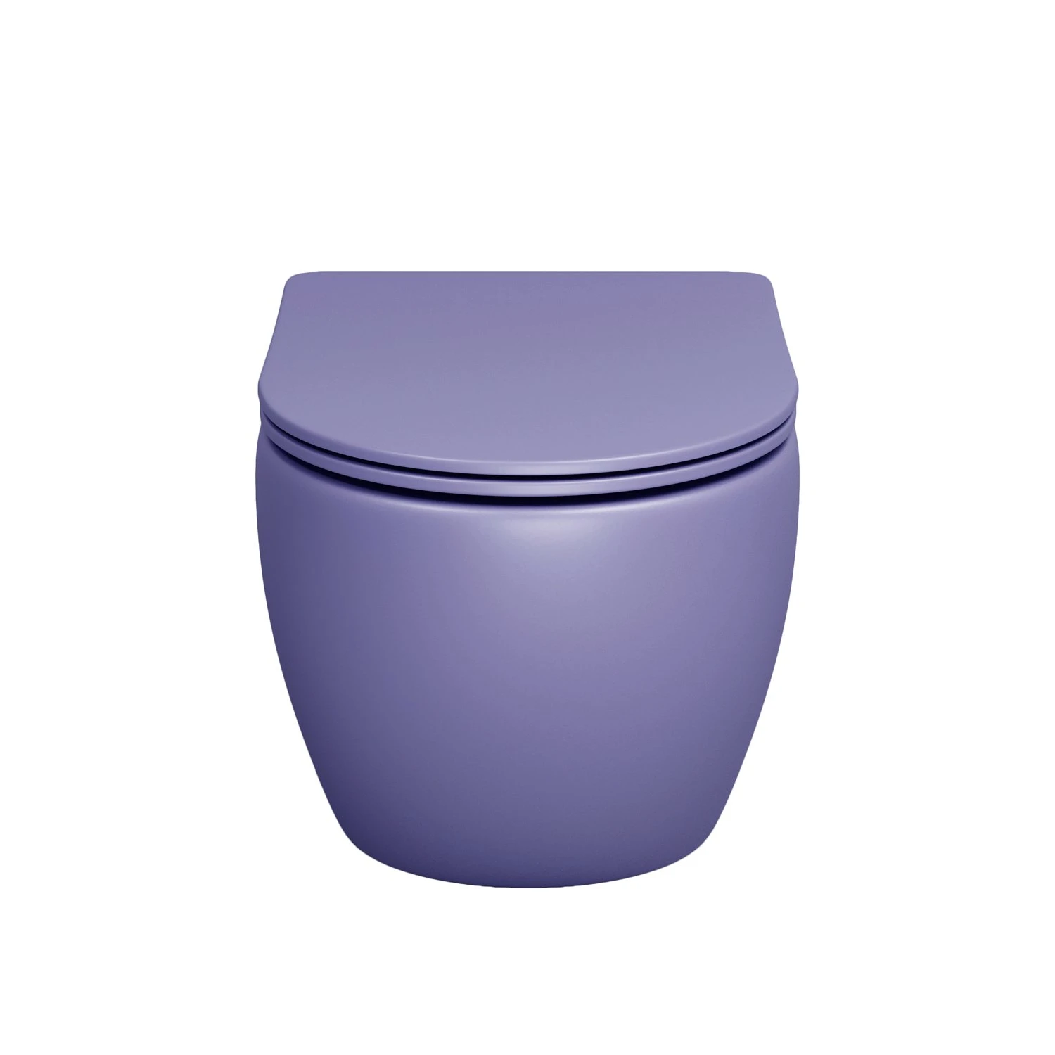 Унитаз Grossman Color GR-4455 LIMS подвесной, безободковый, с сиденьем микролифт, цвет фиолетовый матовый