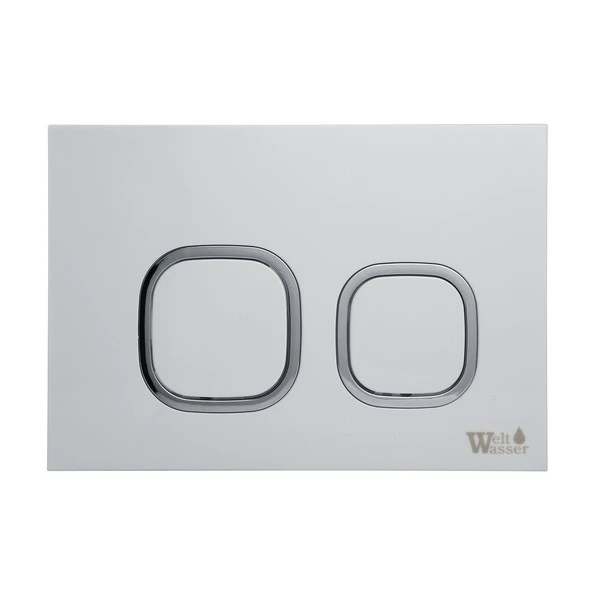 Кнопка смыва Weltwasser Amberg RD-WT для унитаза, цвет белый