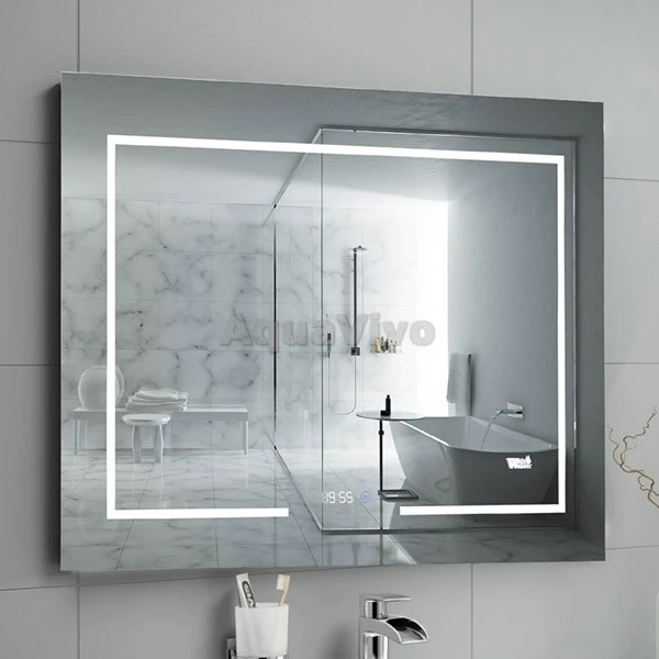 Зеркало Weltwasser BZS BRUNO 8060-2 80x60 с подсветкой, антизапотеванием и часами