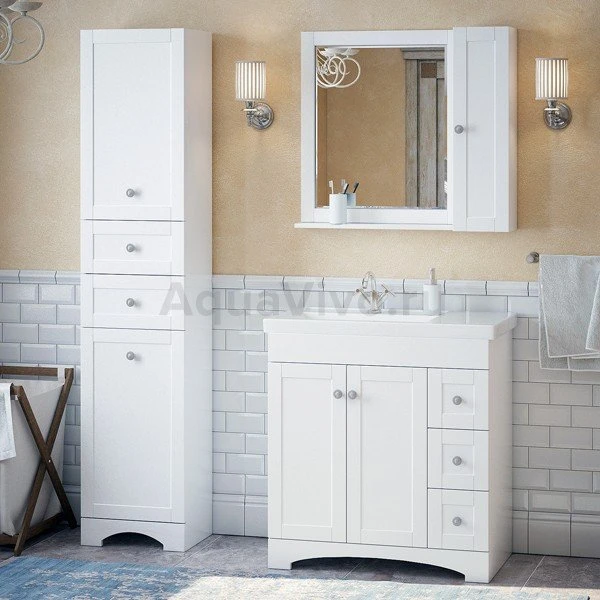 Мебель для ванной Corozo Техас 80, цвет белый