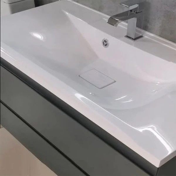 Мебель для ванной Art & Max Bianchi 90 подвесная, цвет серый матовый  - фото 1