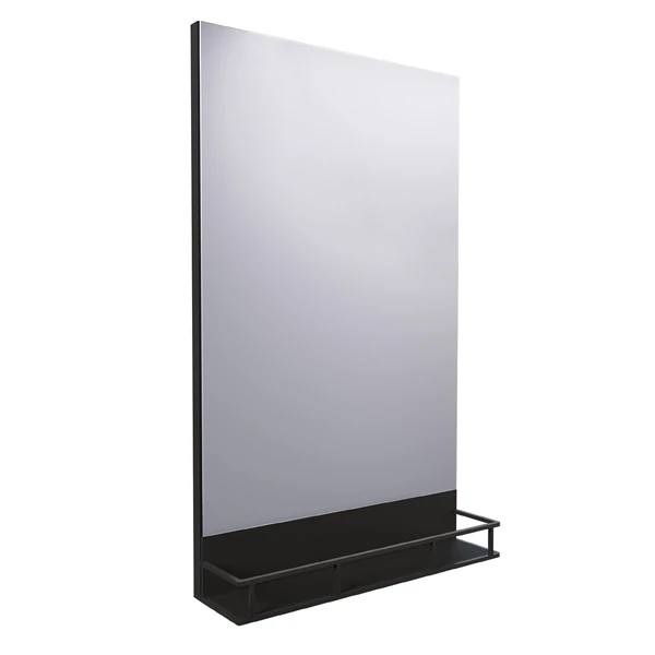 Зеркало Grossman Метрис 50x80, с полкой, цвет черный