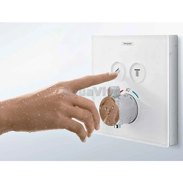 Переключатель потоков Hansgrohe ShowerSelect 15763000 внешняя часть, термостат на 2 потребителя