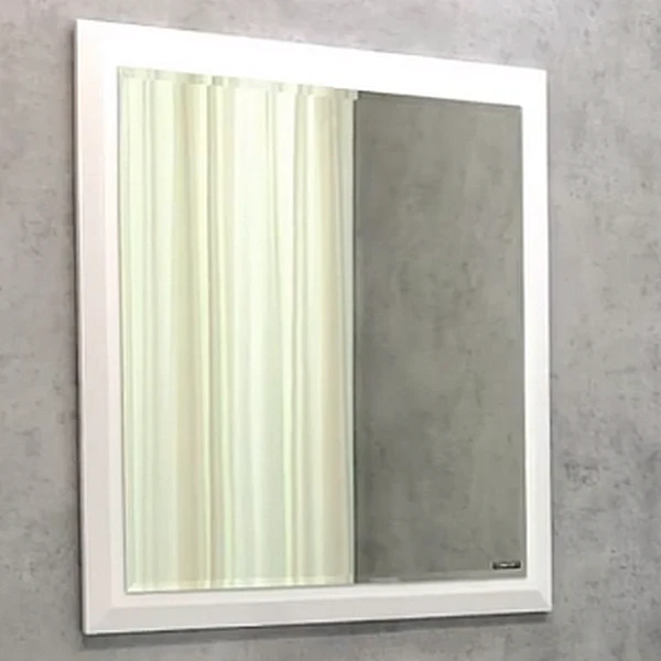 Зеркало Comforty Империя 80x80, цвет белый глянец