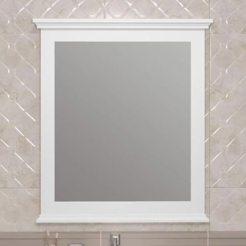 Зеркало Опадирис Палермо 70x90, цвет белый матовый