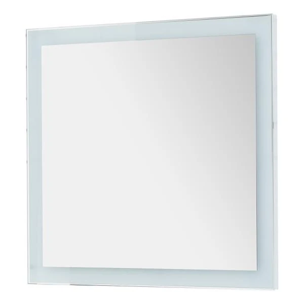 Зеркало Dreja Kvadro 80x85, с подсветкой, цвет белый - фото 1