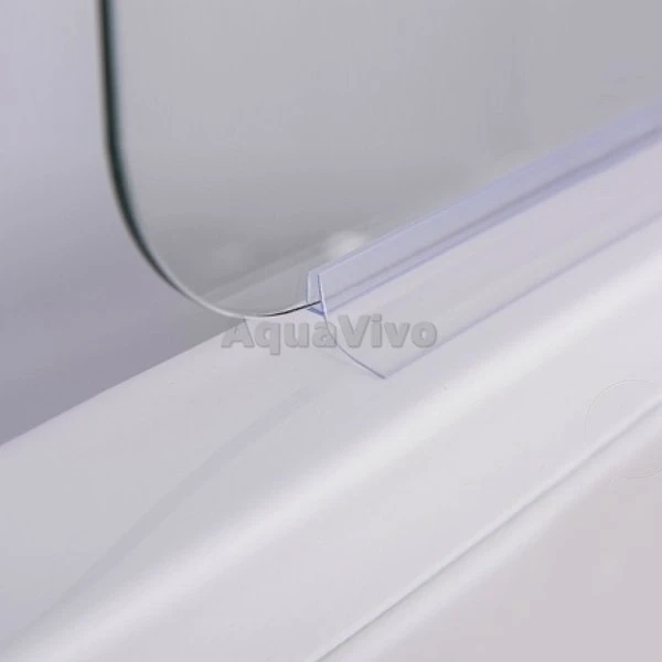 Шторка на ванну Esbano ES-1480 80х140, с полотенцедержателем, стекло прозрачное, профиль хром