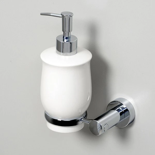 Дозатор WasserKRAFT K-24299 для жидкого мыла, цвет хром / белый