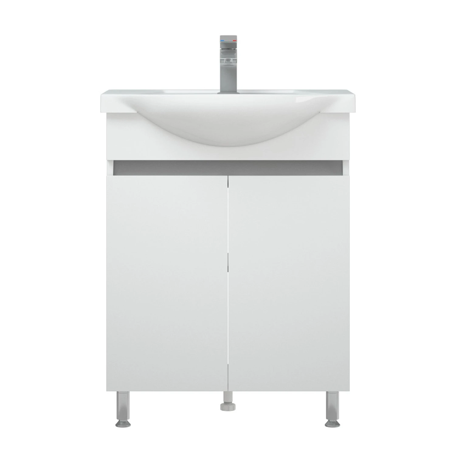 Мебель для ванной Corozo Джуно 55, цвет белый - фото 1