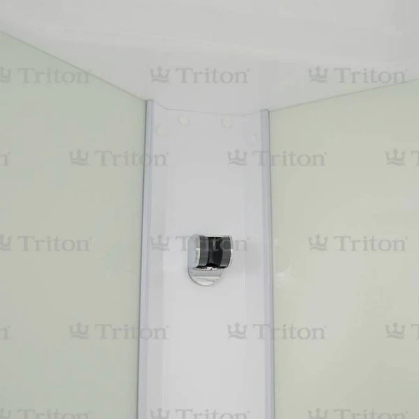 Душевая кабина Тритон Стандарт 90x90 А, стекло прозрачное с мозаикой, профиль белый