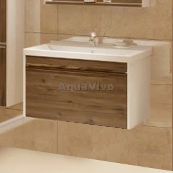 Мебель для ванной Акватон Капри 80, цвет таксония темная