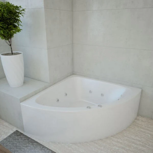 Акриловая ванна Акватек Юпитер 150х150, цвет белый - фото 1